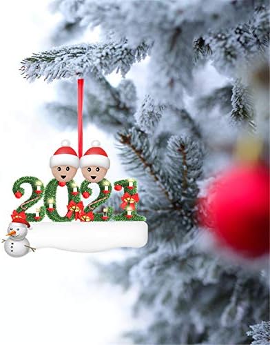 קישוטים מותאמים אישית לחג המולד עיצוב חג המולד PVC של אמנות שרד משפחה שורד משפחה 2021 קישוט תלוי חג המולד למדרגות