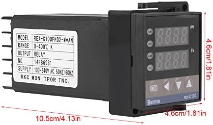 בקר טמפרטורת PID, 0 ℃ -50 ℃ אזעקה REX-C100 דיגיטלי תרמוסטט חכם דיגיטלי LED LED TERMONTER Controller AC110V-240V