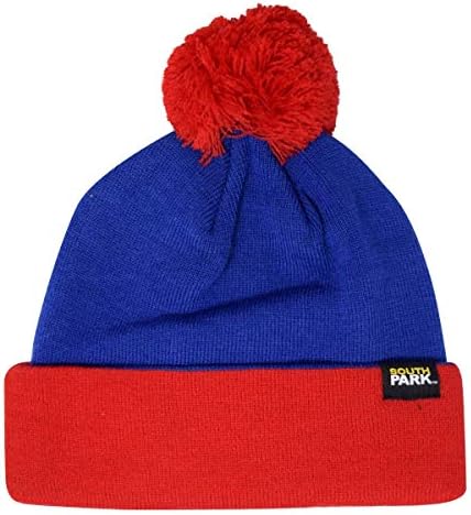 סאות ' פארק מורשה רשמית סטן מארש קוספליי לסרוג פום כובע כפה-כחול / אדום