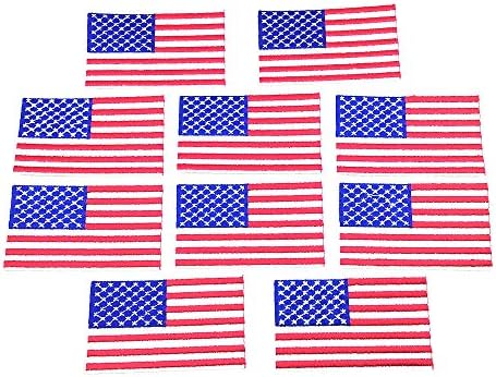 10 יחידות ארהב טלאי דגל ברזל על אמריקן ארצות הברית ארצות הברית ארצות הברית מדבקה מדבקה לתג מדבקת תג 1.77x3.15