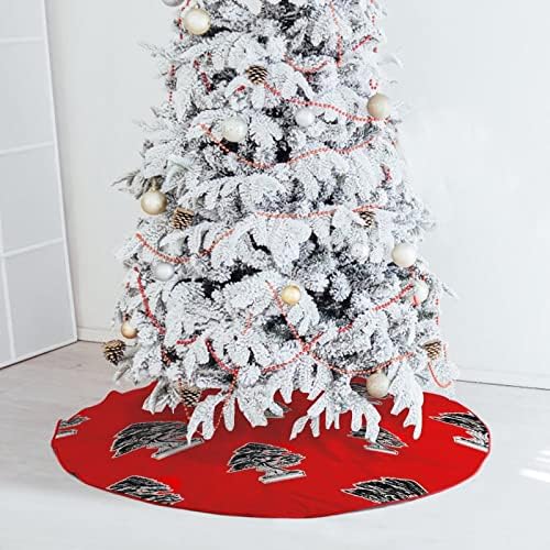 עץ בונסאי עץ חג המולד חצאית קטיפה רכה אדומה מכוסה למסיבת חג המולד קישוטים חגיגיים מקורה בחוץ