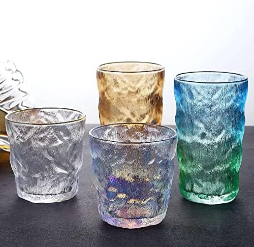 קיידיאה ויסקי זכוכית אייסברג זכוכית יפני מיושן טעימות כוסות קוקטייל יין שתיית משקפיים סט-שחור-300 מ