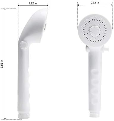 ראש מקלחת קרוואנים של אוימוב עם צינור-ערכות מקלחת קרוואנים חיצוניות לא מתכתיות החלפה עם פונקציית הפסקה לקרוואנים,