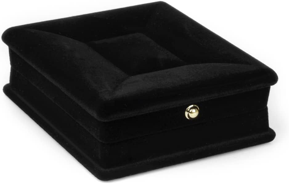 חלקי אקספרס שרשרת שרשרת תכשיטי תצוגת אחסון קופסא מתנת מקרה מחזיק ארגונית-שחור
