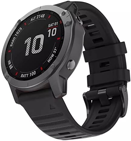 שחרור מהיר של AMSH EasyFit Silicone Watch להקת Garmin Fenix ​​6 6x 6SPro 5 5x 5S 3HR Forerunner 935 945 צמיד