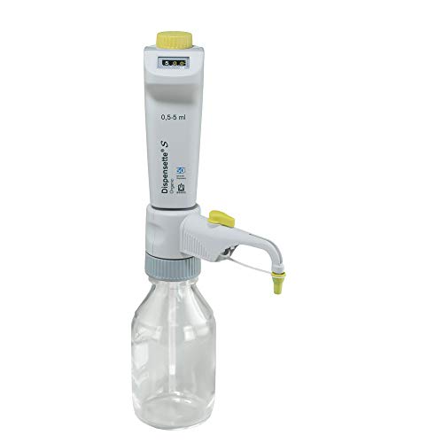 BrandTech Scientific 4630331 Dispensette S מתקן Bottletop דיגיטלי אורגני עם שסתום מחזור, 0.5 מל -