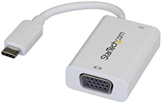 Startech.com USB C ל- VGA מתאם עם משלוח חשמל - 1080p USB Type -C ל- VGA צג ממיר וידאו עם טעינה - 60W PD מעבר