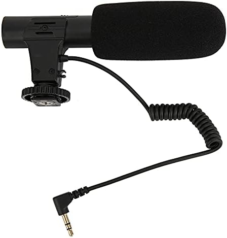 ZRQYHN XTGP451 MIC-05 נייד משקל קל תאימות חזקה מצלמת SLR DV STEROEO מיקרופון, להקלטת חדשות ראיונות מצלמת וידיאו