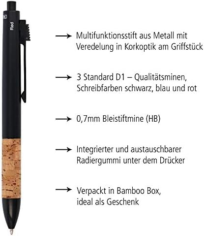 רב תכליתי עט-4 פונקציות כדורי עט, במבוק תיבת כדורי עט, פקק