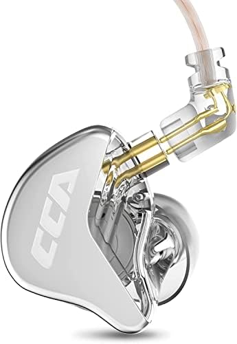 במוניטור האוזן CCA CRA סרעפת דינאפרגמה דינאמית דינאמית אוזניות IEM אוזניות בס עם חוט נשלף של 2 סינים, התואמות
