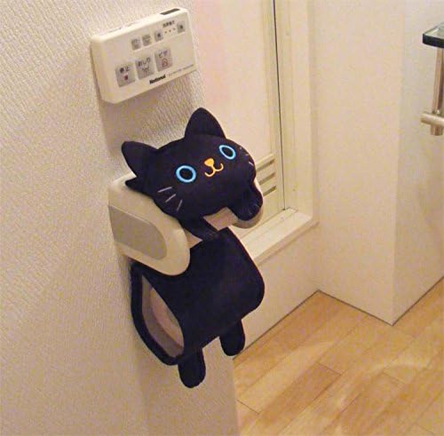 מחזיק נייר גליל חתול, שחור