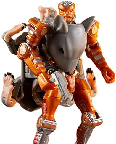 צעצועים מטמורפיים: מ מ-02, לוחם עכבר צעצוע נייד הניתן לעיוות, בובת פעולה, צעצוע רובוט בגובה 4 אינץ'.