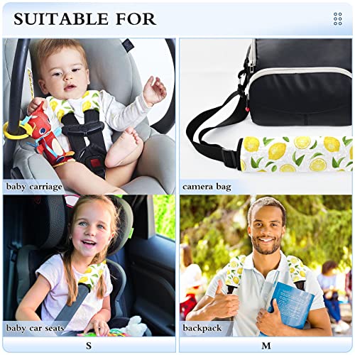 פירות לימון עלי מושב רכב רצועות רצועת רכב לילדים תינוקות 2 יח 'רצועות מושב רכב רפידות כרית כרית כרית מגן