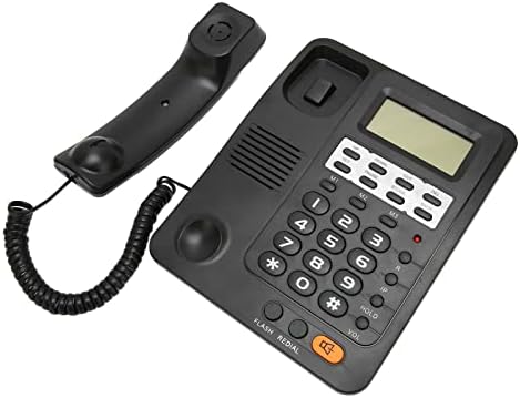קו טלפון שולחני לקווי משרד ביתי, קו טלפון עם תצוגת מזהה מתקשר, חיוג/ידיים בחינם/אילם/פלאש, אחסון