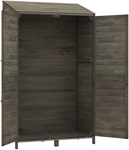 Charmma Garden Shed Anthracite 40.2 x20.5 x68.7 אשוח עץ מוצק