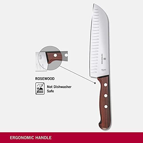 סכין סנטוקו מעץ בגודל 6.7 אינץ ' עם קצה מחורץ