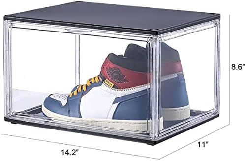 ANATCH 3 קופסאות אחסון נעליים מארגני נעליים נקירים מפלסטיק מפלסטיק לארון תחת מיטה מיטה מיכלי