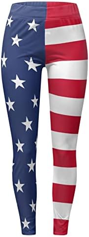 דגל אמריקאי פטריוטי ליגלי נשים המותניים הגבוהים של הכוכבים הפטריוטיים של נשים פסים חותלות חלקים