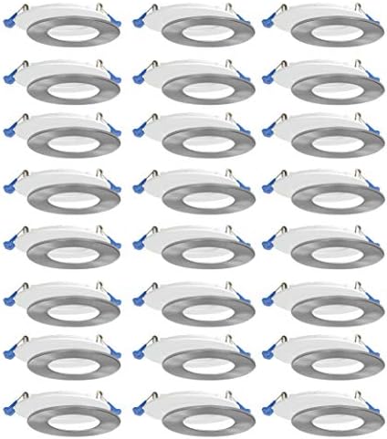 Nadair SL4-900-24WWH4KBN 24 חבילה 4 IC מדורג דירוג דירוג אולטרה שקוע אולטרה שקוע, 12W, 900 לומן, 4000K קריר,