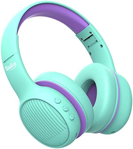 Gorsun Premium Bluetooth Kids אוזניות עם מיקרופון, אוזניות אלחוטיות לילדים לבית הספר, 85/94db נפח מוגבל, אוזניות