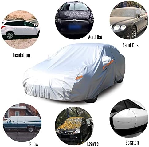 נונט סדאן האצ'בק כיסוי מכונית אטום למים כל מזג האוויר חיצוני כיסויי מכוניות חיצוניות מלאות לרכב רוח/ברד/שמש/UV