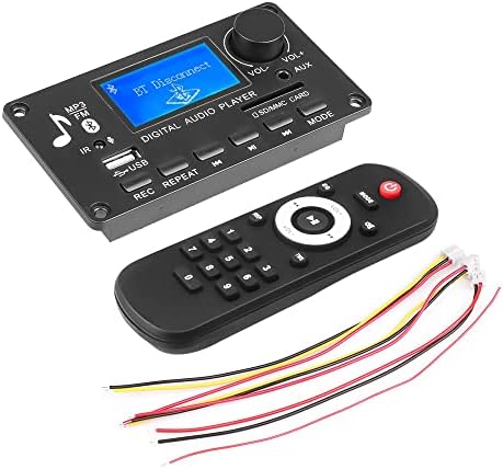 LXXSH 12V Bluetooth 5.0 מכונית מקלט MP3 נגן פענוח לוח צבע מסך צבע FM רדיו תמיכה בהקלטת שיחות AUX פונקציית AUX