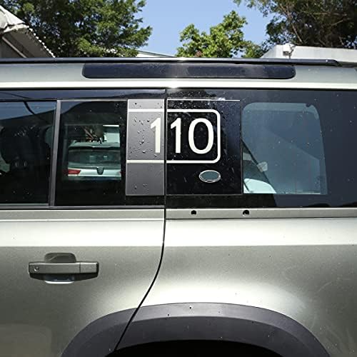 Cheya ל Land Rover Defender 110 2020-2021 רכב דלת אחורית חלון צדדי חיצוני שחור 110 מדבקות קישוט