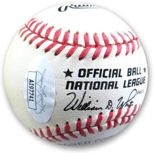 Gaylord Perry חתום על חתימה NL בייסבול Braves 314 ניצחונות JSA AI97741 - כדורי בייסבול עם חתימה