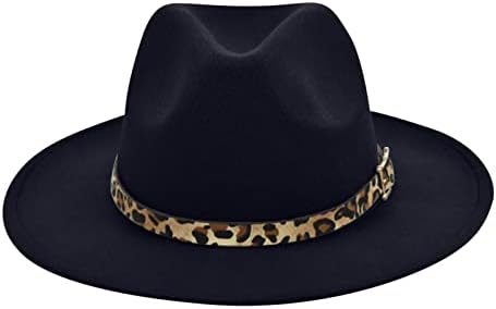 נשים פדורה פדורה כובעי שמש עם כובעי חגורת נמר רחבים של חוף נמר כובעי סאן מגן מגן על כובעי פנמה פנמה