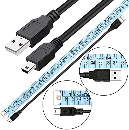 Saitech IT 10 חבילה USB 2.0 A עד מיני 5 סיכה B כבל טעינה עבור HDDs/Camera/Cardert