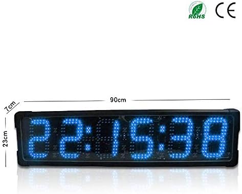 שעון תזמון מירוץ Huanyu LED 6 אינץ '6 אינץ' ספרות שעון מירוץ טיימר טיימר מירוץ כפול ספירה לאחור/UP