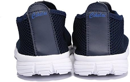 נעלי ספורט לגברים של Cikelai רשת נושמת נעלי ריצה חיצוניות מזדמנים נעלי גברים קלות שחור כחול שחור