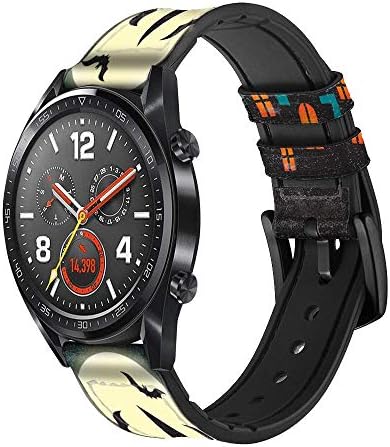 CA0645 פסטיבל ליל כל הקדושים טירת עור רצועת שעון חכמה רצועה לשעון השעון Smartwatch Smart Smart Size