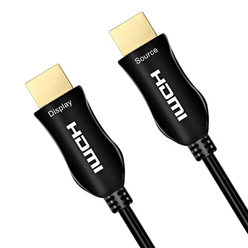 IBIRDIE 4K סיבים אופטיים HDMI כבל 100 רגל מלא 4K60Hz 1440P 144Hz 18GBPs במהירות גבוהה אולטרה HD תואם כבל פעילים