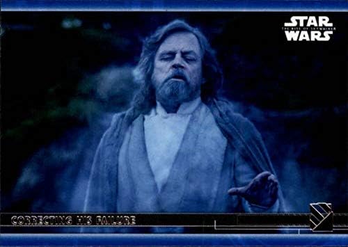 2020 Topps מלחמת הכוכבים עלייה של Skywalker Series 2 Blue 63 תיקון כישלונו לוק סקייווקר כרטיס מסחר