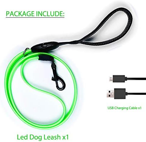 Holdall LED צווארון כלב אור, USB נטען נטען צווארונים זוהרים בחושך, הופכים חיות מחמד לבטוחות מסכנה