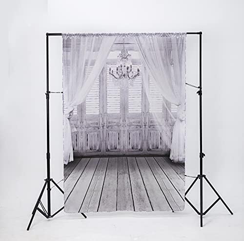 קייט 8 * 8 רגל קלאסי קיר צילום רקע לבן וילון תמונה תפאורות רצפת עץ רקע לצילום סטודיו