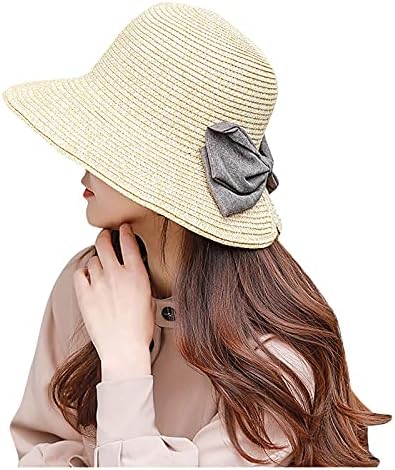 נשים כובעי שמש תקליפים עם חופשה רחבה שופעת כובע מגן מתקפל כובע מגן מגן על כובעי קש לחוף חוף
