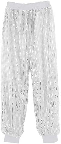 Xunzoo's Glitter Peartin Pearting מכנסי טרנינג מכנסי טרנינג