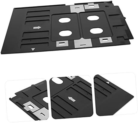 OperitAcx 5 יחידות מכין מגש כרטיס לבן PVC מסמכי L805 שחור