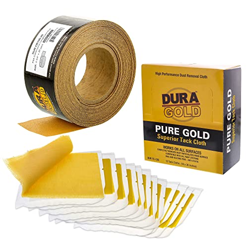Dura -Gold Premium 100 Grit Gold Gold PSA לונגבורד נייר זכוכית 20 חצר ארוכה רול רציף & Dura -Gold - מטליות טפח