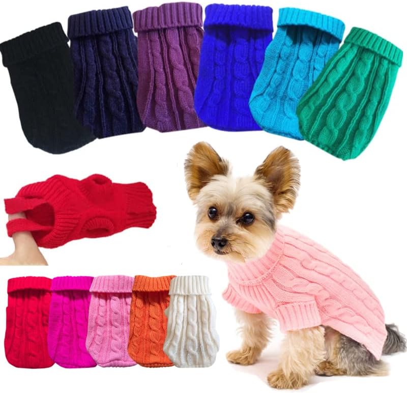 חיות מחמד כלב סוודרים חורף בגדים לחיות מחמד לכלבים קטנים חם סוודר מעיל תלבושת לחתולים בגדי צמר רך