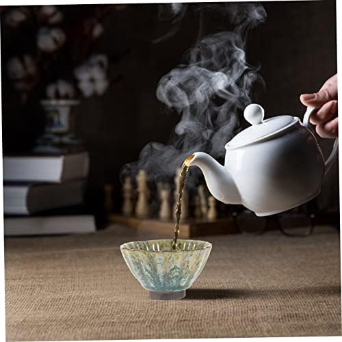 סט מפולסטה סטא 5 יחידות סגנון אסייתי כוסות ספל יפהפיות לאוהבי קפה סיני כוס כוסות ביתיות של כוסות ירוקות השתמשו
