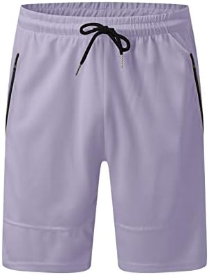 Zddo Mens Running מכנסיים קצרים, מכנסי אימון לגברים, מכנסיים קצרים של 2 ב -1 עם כיסי רוכסן, מכנסי ספורט בגודל