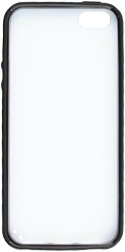 כיסוי גומי מוצק של Mybat מזגוג עבור Apple iPhone 5S/5 - אריזה קמעונאית - לבן/שחור