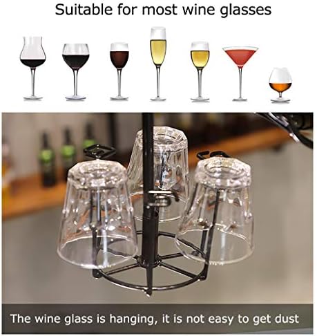 פשטות מסוגננת מחזיק זכוכית יין וינטג 'ברזל הפוך מחזיק זכוכית גבוהה קישוט תצוגה יצירתי פשוט מחזיק