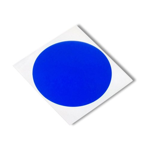 3M 8901 מעגל 0.938 -500 מעגלי דבק פוליאסטר כחול/סיליקון, 400 מעלות, 0.938 אורך, 0.938 רוחב