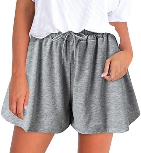 מכנסיים קצרים מזדמנים לנשים בקיץ מותניים גבוהות טרקלין מכנסיים קצרים נוחים אימון אתלטי מכנסיים קצרים