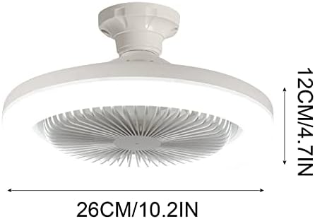 מאוורר תקרה עם אור אור, סגול מאווררי תקרה LED פרופיל נמוך עם שלט רחוק, LED ניתן לעומק עם מנורת ערכת