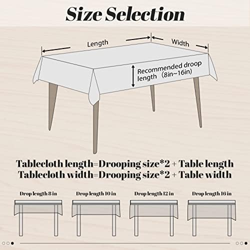 2 יחידות תחרה שקוף פלסטיק מפת שולחן עמיד למים ויניל שולחן בד עם תחרה מפת שולחן, שקוף שולחן כיסוי עבור אוכל שולחן